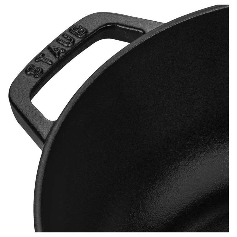 Staub Cast Iron 3.75-Qt Essential French Oven With Dragon Lid - Matte Black