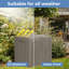 Boîte de terrasse verrouillable en résine résistante à l'eau 30 gallons Decksplore-122408945