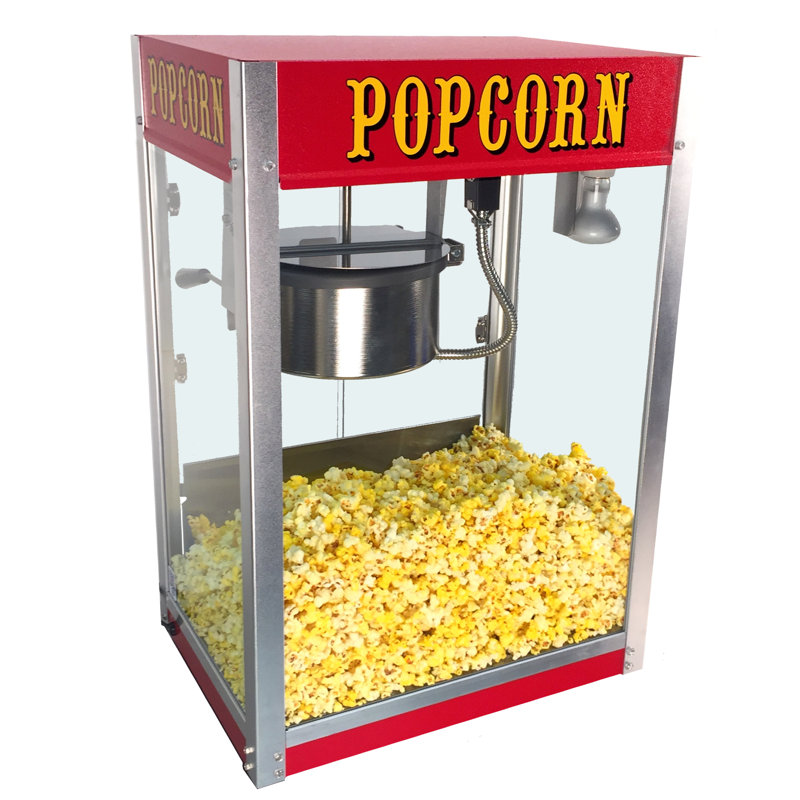 Paragon Red 16 oz Stainless Steel Popcorn Machine