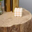Tree Stump Stool, Decorative Side Table, Concrete End Table With Wood Grain Finish