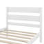 Structure de lit simple en bois avec tête et pied de lit inclus-1128182148