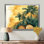 «Condace Emerald Palm Trees On Golden Tropical Forest I», art mural sur palmiers et palmiers
