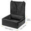 Siège pour animal de compagnie pour petits chiens de taille moyenne de 40 lb, noir, enclos complet, coussin souple en cristal amovible, ceintures réglables, siège pour chien à housse imperméable,