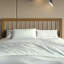 Tête de lit double / grand lit en bois de chêne clair-510321373-510321375