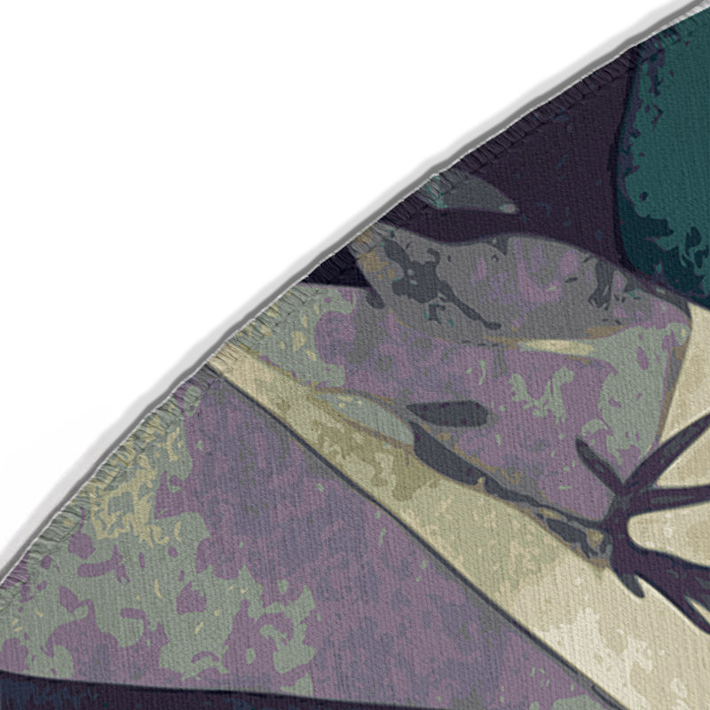 Verdant Cosmos Indoor And Outdoor Area Rug, Round 5'