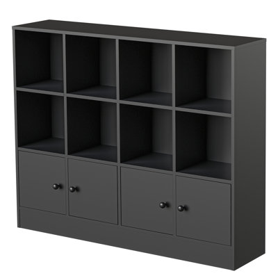 Bibliothèque de rangement à 8 portes l 48 "x H 40" Kayliee 