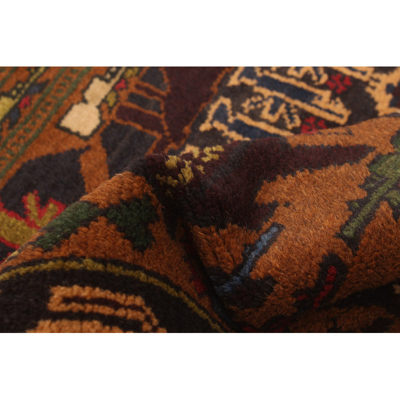 Tapis bleu marine foncé Rare War 3 pi 10 po x 6 pi 11 po