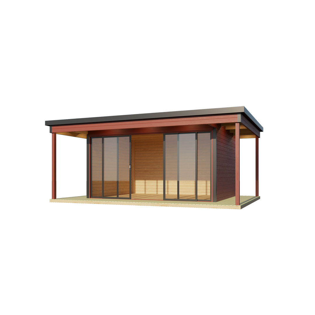 Gartenhaus / Outdoor-Küche / Homeoffice / Sauna / Wellness Domeo 4 Loggia, 578x401,9