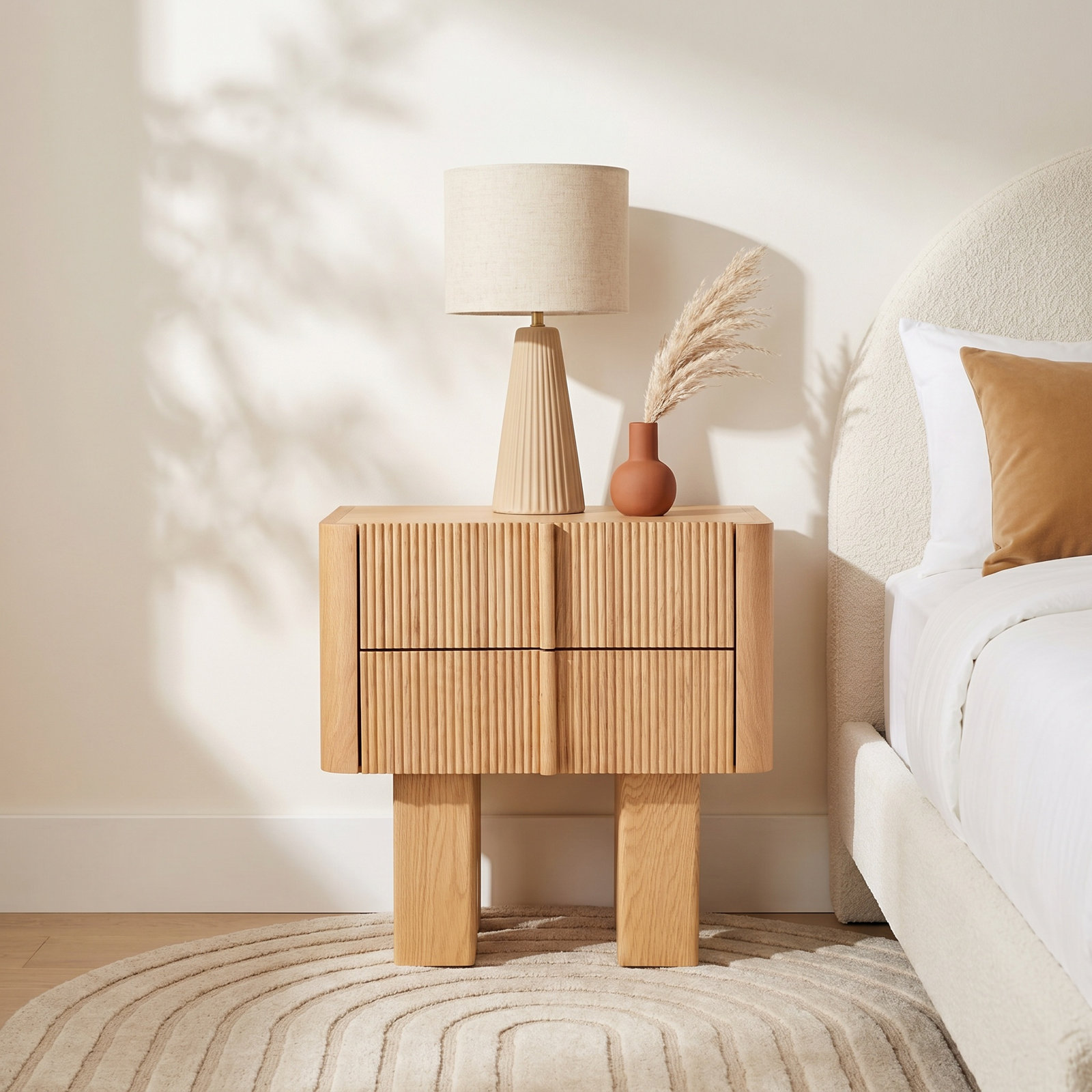 Toledo 2 - Drawer Nightstand in Brown