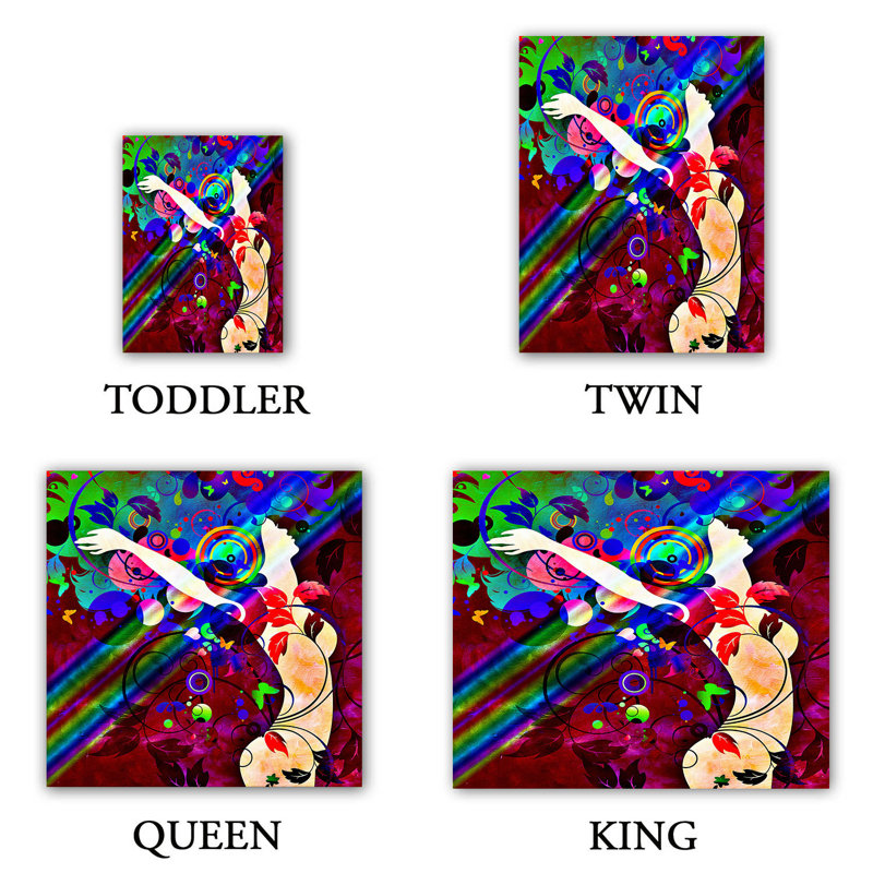 Ensemble de housse de couette montant, 1 housse de couette grand + 2 taies standards