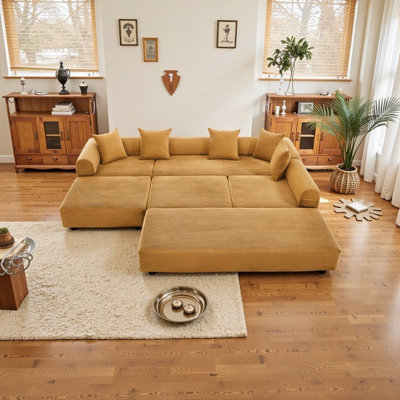 ​​6-in-1 Multi-Functional Folding Sofa with Cloud Comfort​ Convertible Folding Sofa Bed Module Flexibility