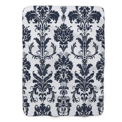 Aristocratic Motifs - Couverture sherpa de qualité supérieure 1 pièce