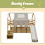 Cadre de lit mezzanine en bois avec tente-1552010231-1552010225