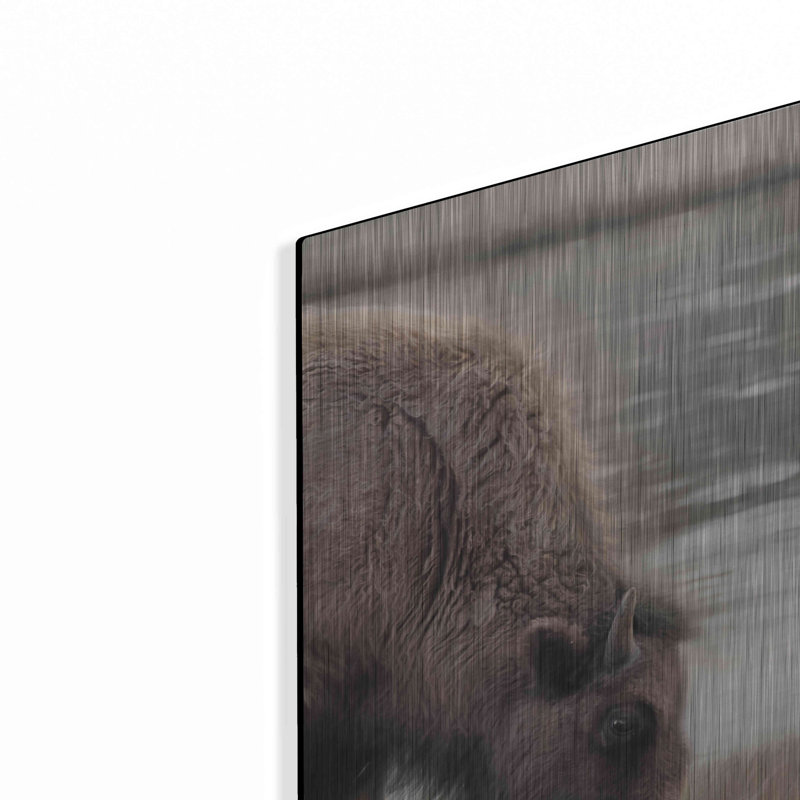 «Yellowstone Buffalo» par Lori Deiter, H 16 po x l 12 po