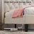 Velvet Tufted Upholstered Platform Bed with Charging Station (Beige, Queen Size)-822808538-822808541