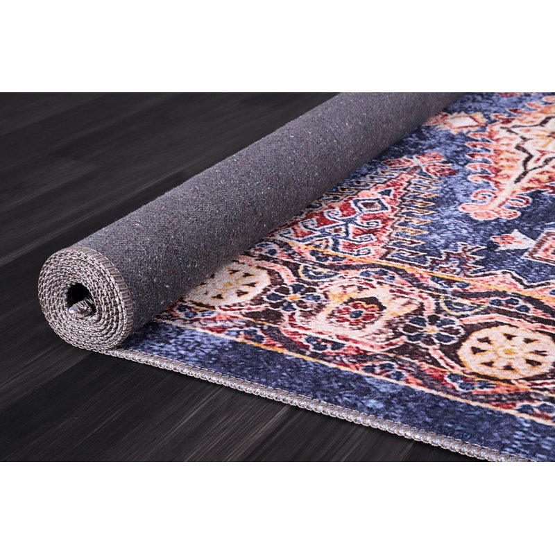 Oriental Cotton and Chenille Flatweave Area Rug, 80 x 300 cm