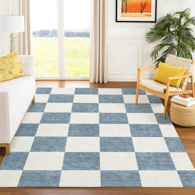 Tapis géométrique intérieur / extérieur lavable à la machine Chantille ACN2345, Rectangle 10 pi x 14 pi