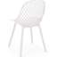 Ensemble de 4 chaises de jardin Lily Chairs, en polypropylène blanc résistant aux intempéries, profondeur 45,7 cm, largeur 54,6 cm, hauteur 84,3 cm, poids 4,4 kg, structure stable et design confortable. Siège en polypropylène pour un confort moderne.