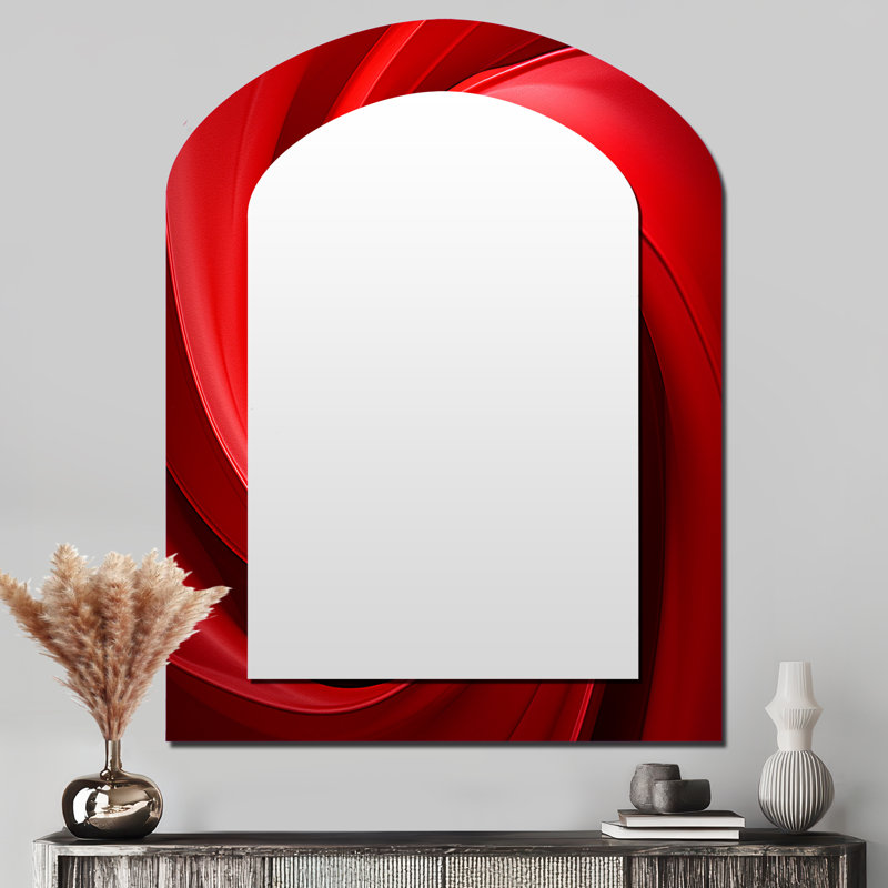 Miroir mural Red Perpetual Pulse Vortex, 43 po x 33 po