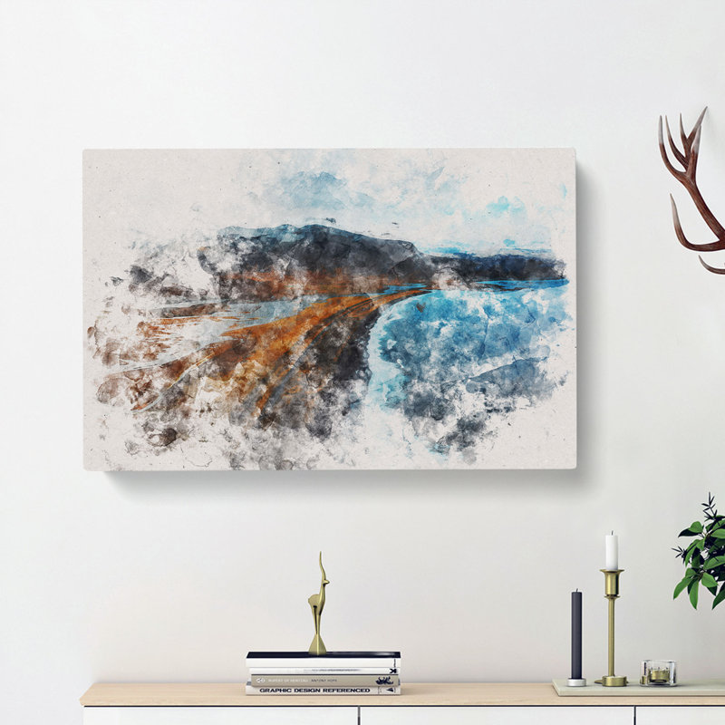 Black Sand Beach In Iceland - Wrapped Canvas, 40cm H x 60cm W x 3cm D