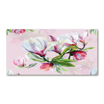 Magnolia Flowers - Wrapped Canvas Print