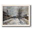 «Snow Effect, The Boulevard De Pontoise At Argenteuil», 1875, reproduction d'art sur toile-96279559-96279563
