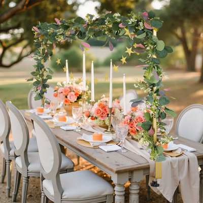 Over The Table Rod Stand with Clamp Party Arch Frame Decor 28"-98" L Adjustable