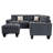 Upholstered L-Shaped Sectional Left Hand Facing-25657825