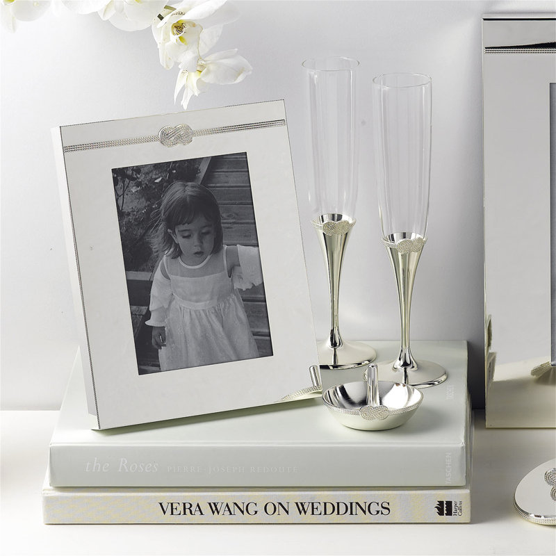 Cadre photo Vera Wang Infinity, argent, 5 po x 7 po