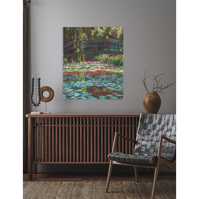 Reproduction d'art de Claude Monet, "Water Lily Pond 1900". Estampe numérique sur toile