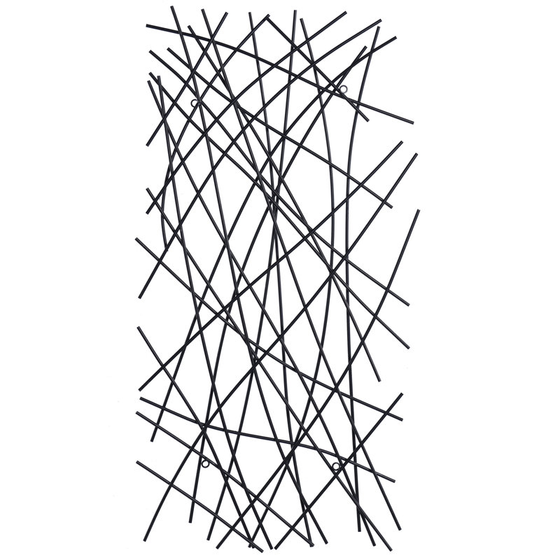 Modern Abstract Wall Decor on Metal