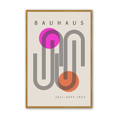 Imprimé de style Bauhaus simplifié