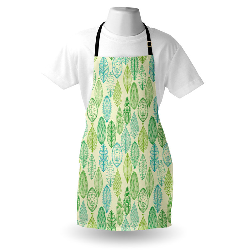 Multicolore tablier East Urban Home Nature unisexe, feuilles forêt, taille adulte