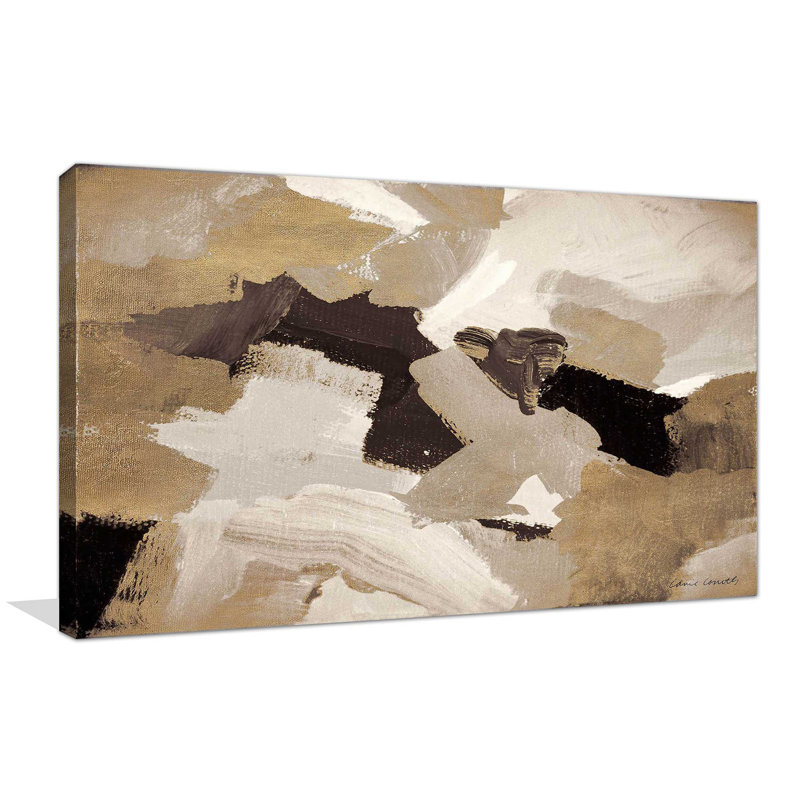 «Mute Abstract II», reproduction d'art sur toile tendue, H 18 po x l 40 po x P 1 po