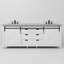 Ensemble de meuble-lavabo double 84 po avec miroir Marsyas-113388165-113388166
