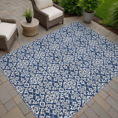 Machine Washable Indoor/Outdoor Chantille ACN2712 Casual Rug