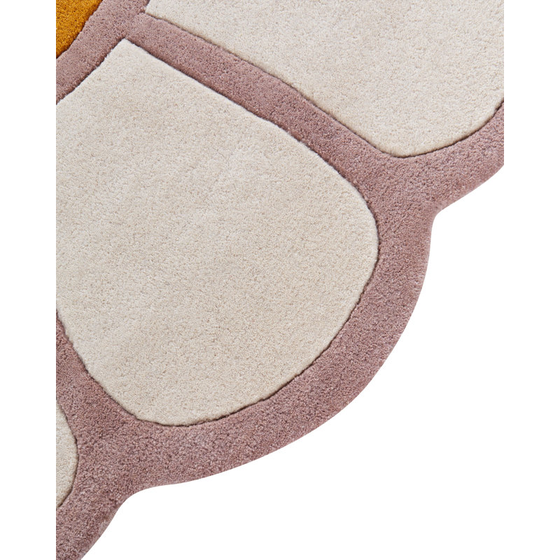 Wilhelm Floral Wool Hand Tufted 120cm X 120cm Area Rug