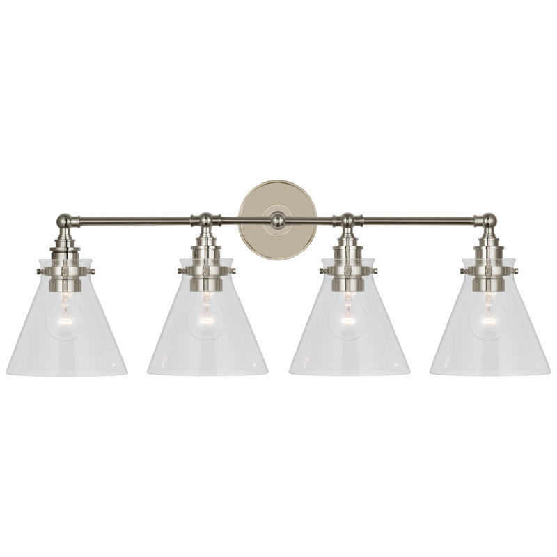 Parkington 4 - Light Vanity Light, Polished Nickel, White