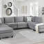Canapé modulaire en velours 8 pièces