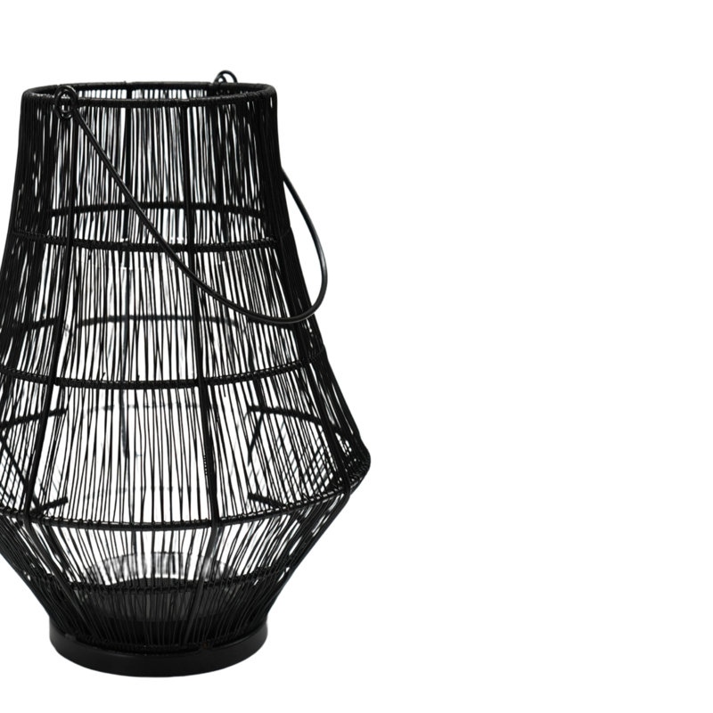Portofino Curve Wirework Lantern H30cm W23cm