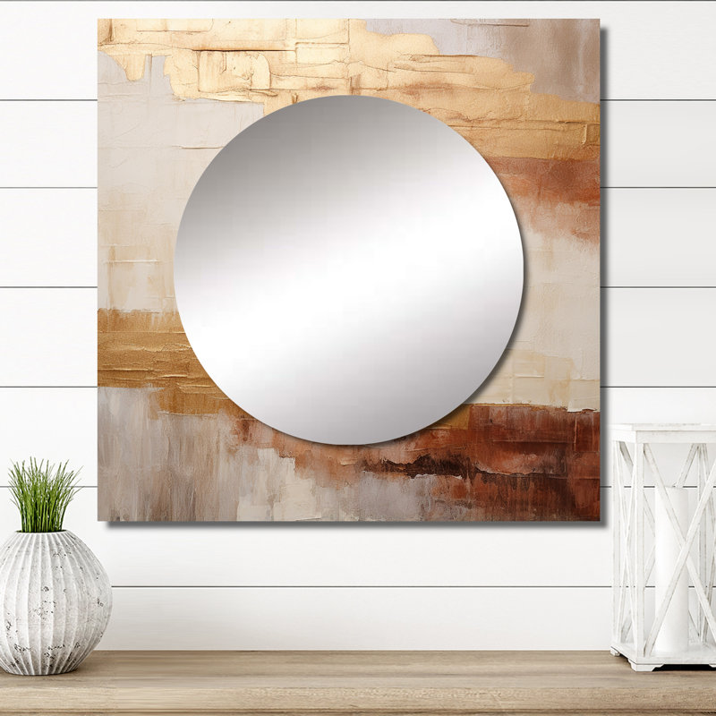 Shauntra - Miroir mural décoratif Northern Lights pour chambre à coucher, 36 po x 36 po
