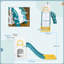 HOMCOM Indoor Wave Slide