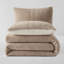 Ensemble d'édredon en peluche matelassé 3 pièces Wonderful-106861811-106861809