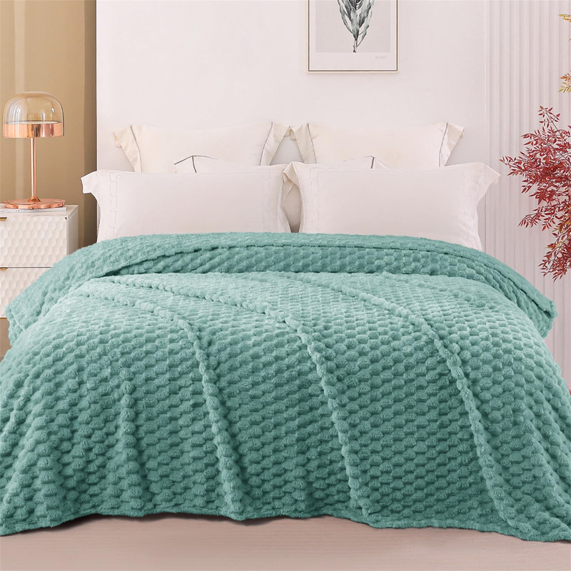 Radom Throw Blanket, Teal