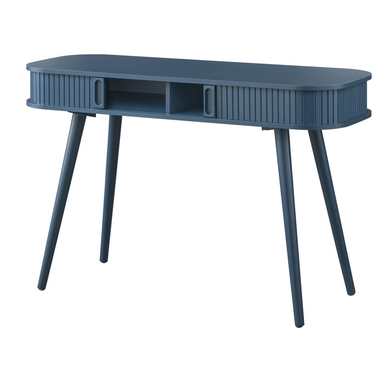 Vandeusen Oval Writing Desk, Midnight Blue