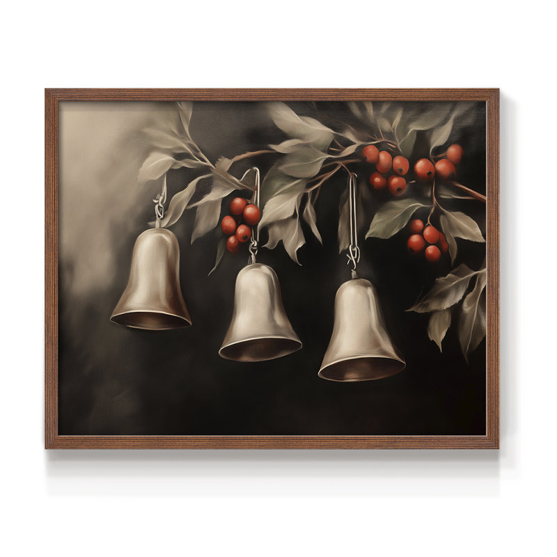 Art de Noël - CMXCIV - Reproduction encadrée - Restickable, 16" H x 20" W, Walnut