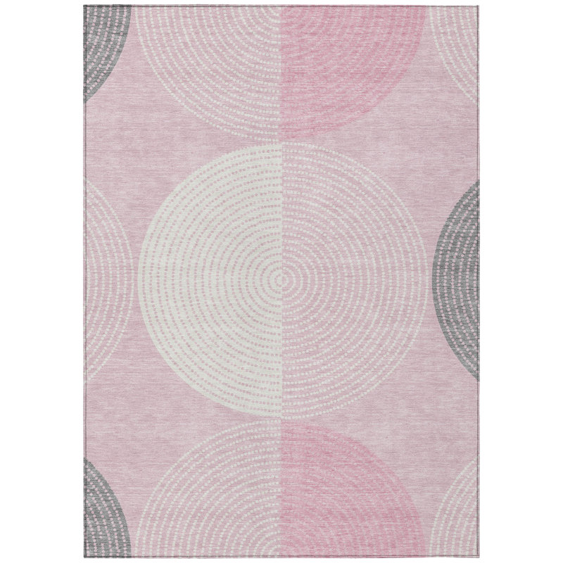 Machine Washable Indoor/Outdoor Jenning ACN2281 Geometric Rug, Rectangle 5' x 7'6"