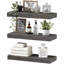 3 tablettes flottantes grises