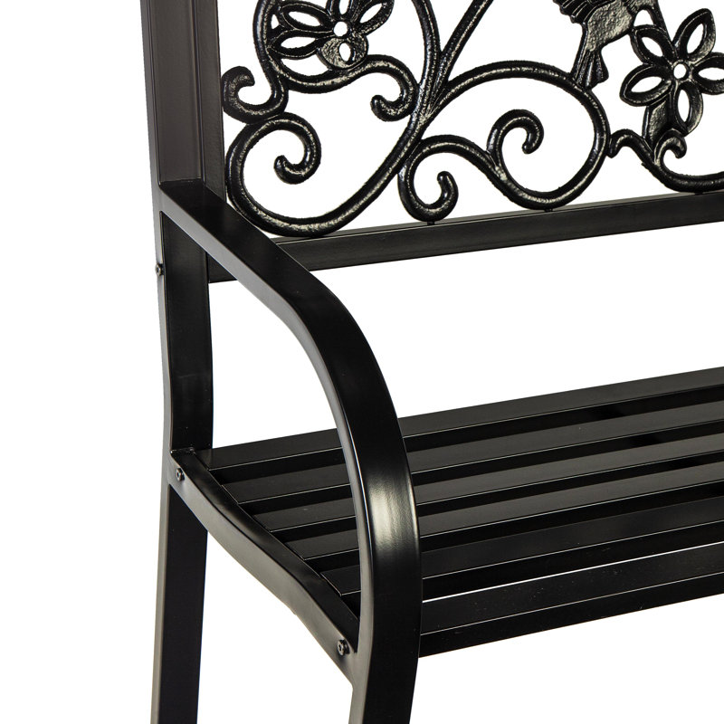 Banc de jardin en métal Kopnisky Hummingbird