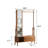 Benedetto 32.9'' Clothes Rack Storage Mirror Solid Wood Garment Hanging